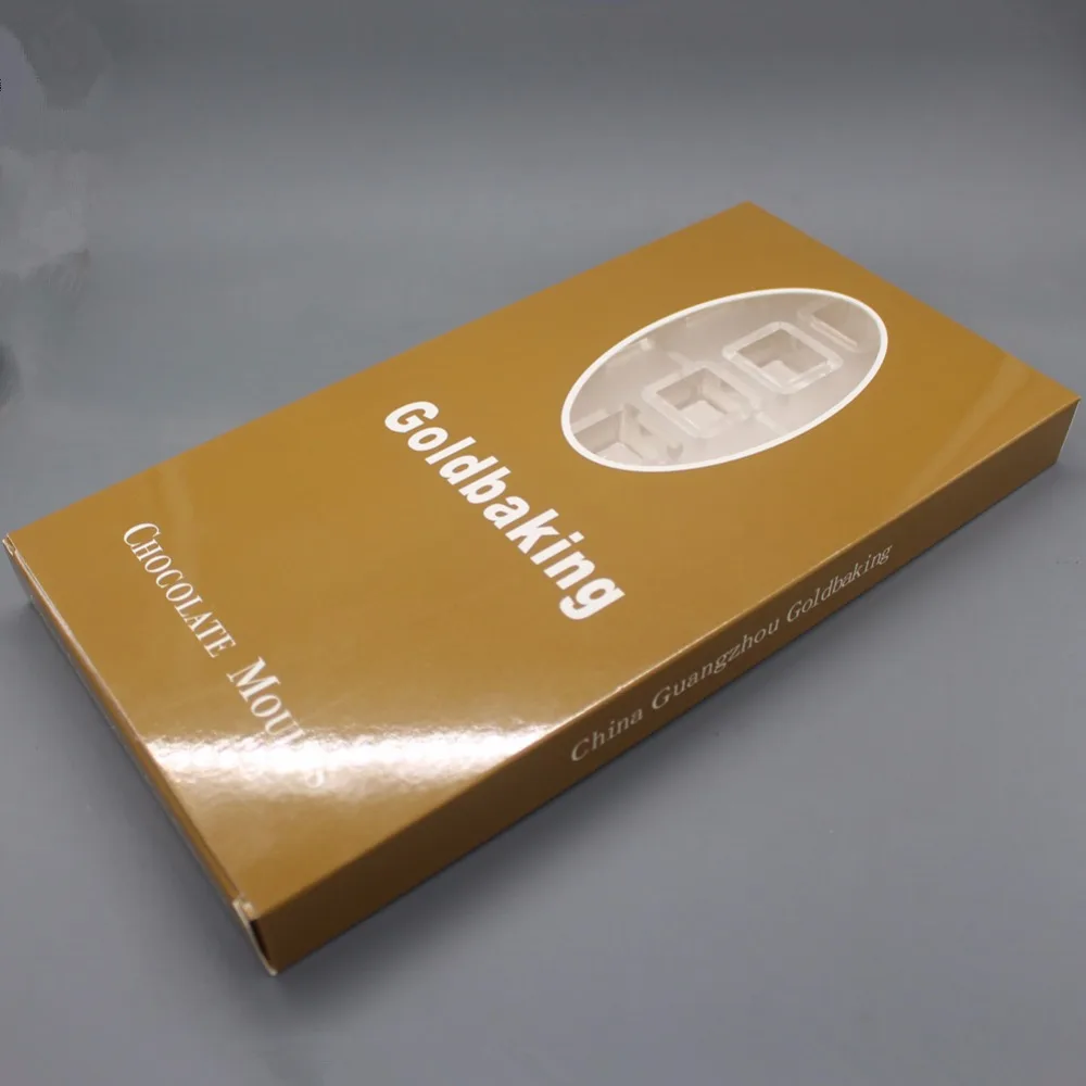 Goldbaking Поликарбонат квадратный Шоколад Форма для конфет шоколадный DIY формы