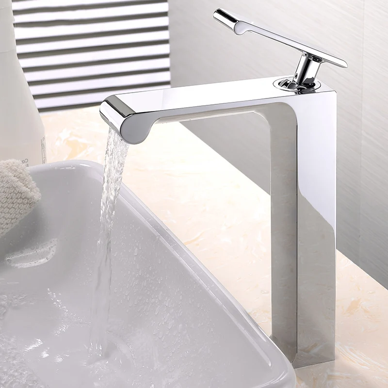 DHL водопад Уникальный дизайнерский смеситель для раковины с одной ручкой