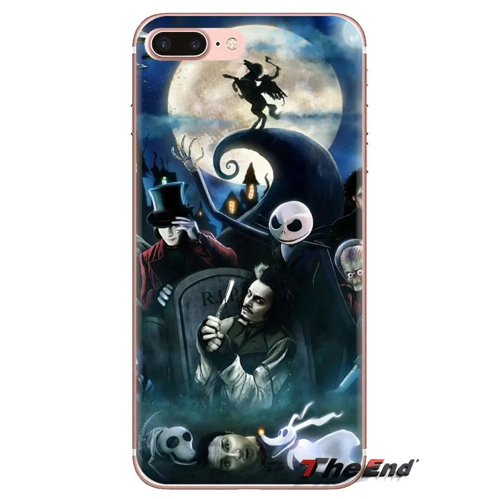 Прозрачный мягкий чехол Tim Burton для huawei G7 G8 P7 P8 P9 P10 P20 P30 Lite Mini Pro P Smart Plus 2017 2018 2019 |