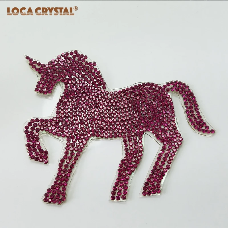 LOCACRYSTAL 9 5*7 см стразы Хрустальная аппликация горячей фиксации нашивка