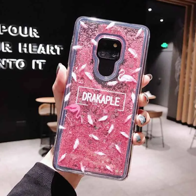 Модный чехол для телефона с чашкой кофе Huawei P20 Lite Pro Dynamic Quicksand Mate 20 10 блестящий |