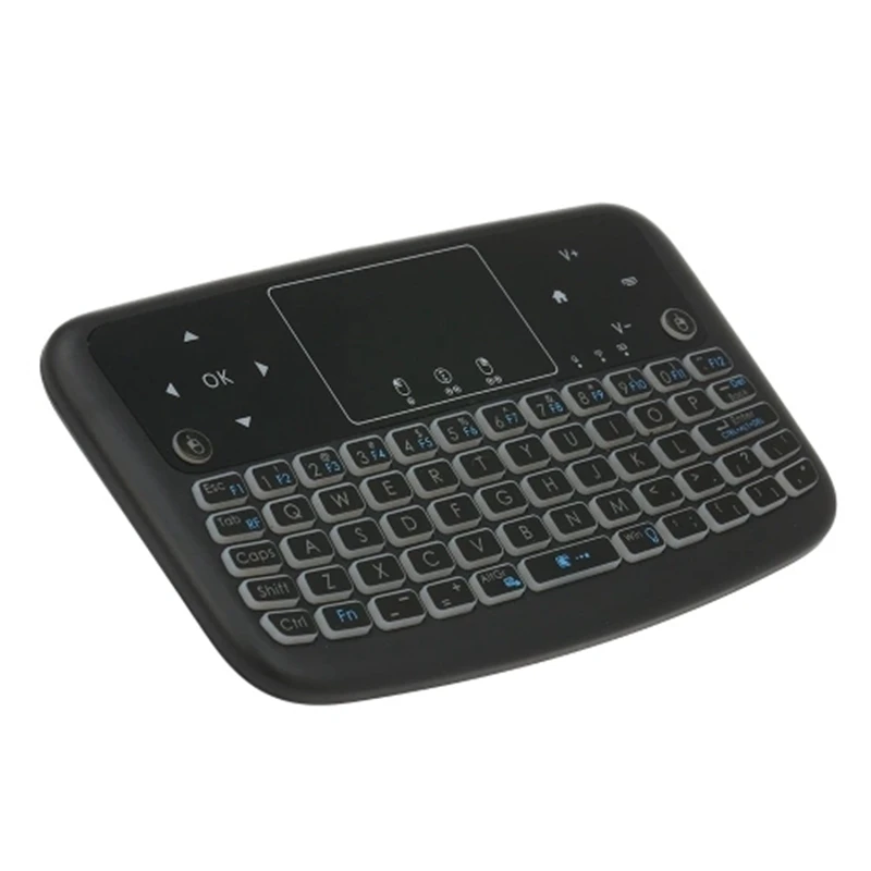 A36 мини беспроводная клавиатура 2 4G с Цветной подсветкой Air mouse Presspad для Android Tv Box Smart