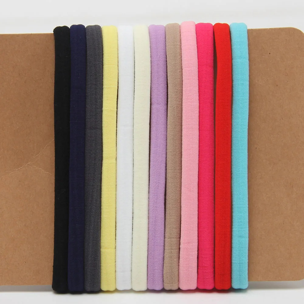 12 шт. Детские эластичные ленты из спандекса разные цвета|nylon headbands|headband for childrenspandex