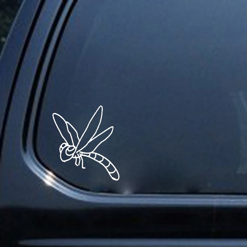 YJZT 15 2 см * 13 3 лаконичная Стрекоза Минималистичная виниловая наклейка на