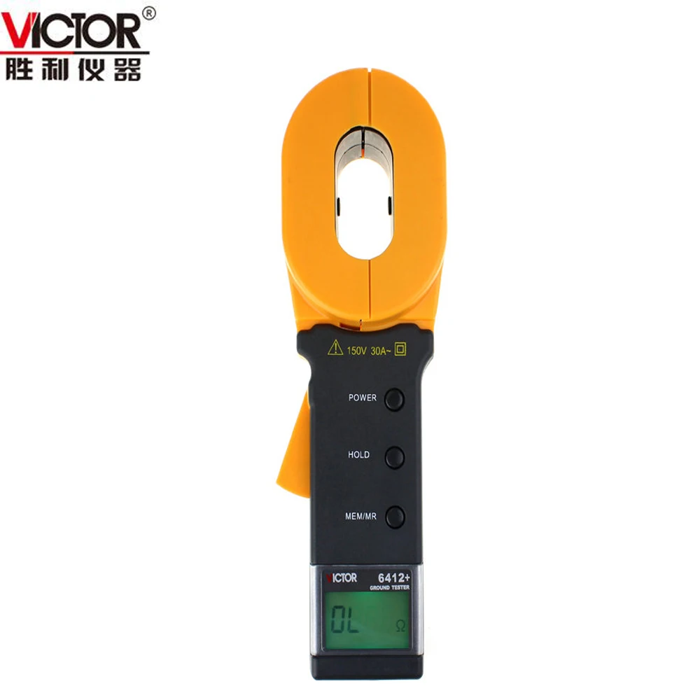 VICTOR VC6412 + тестер сопротивления заземления с зажимом измеритель переменного