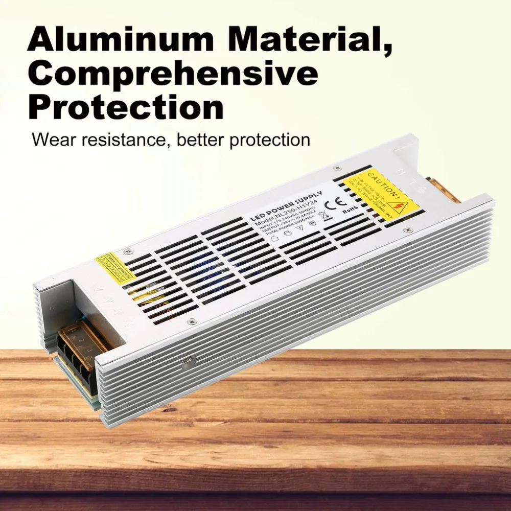 DC 24 V 250 W светодиодный выключатель питания вольтметр адаптер переключения света