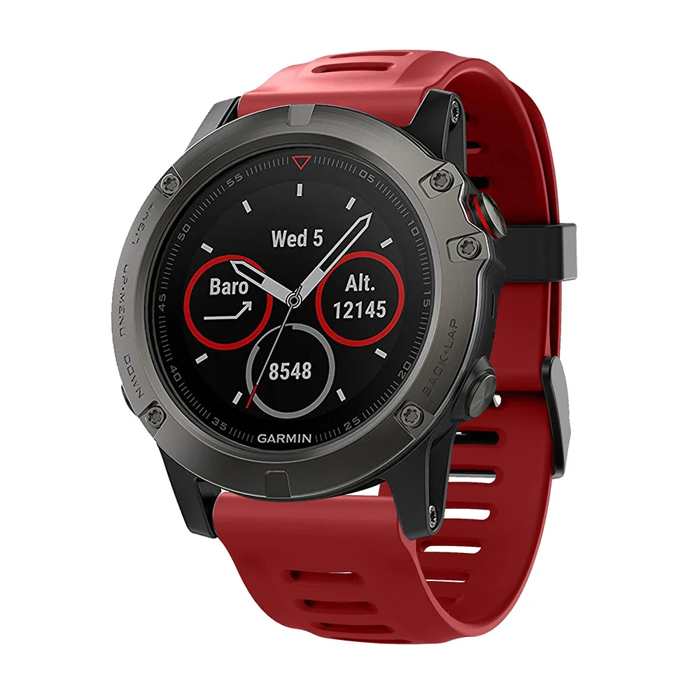 Силиконовый ремешок для часов Garmin Fenix 5X/5Xplus/Fenix 3/Fenix 3 HR замена 26 мм спортивный