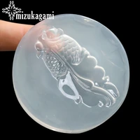 1pcslot uv resin jewelry liquid silicone mold gold fish charms pendant resin molds for diy pendant charms making jewelry