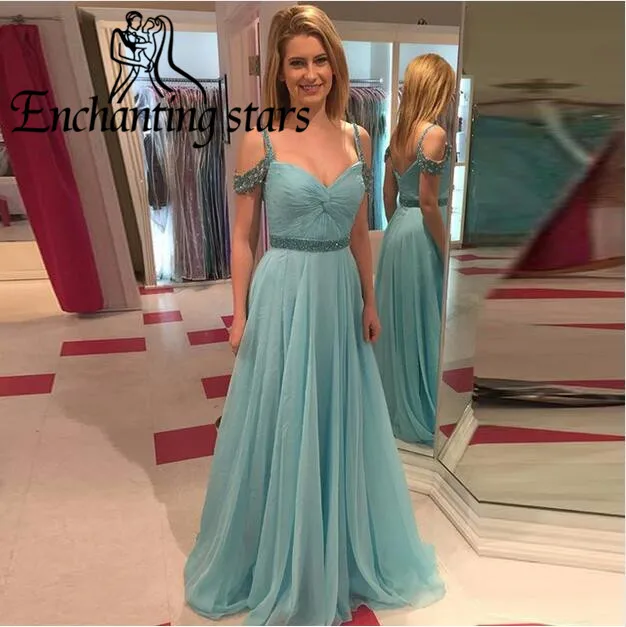 2017 Весна Бретельках Пром Платья Кристаллы Милая Бусы Короткие Рукава Женщины