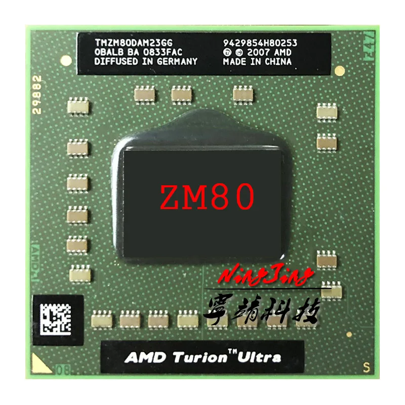 AMD Turion X2 Ultra ZM-80 ZM 80 ZM80 2 1 ГГц двухъядерный процессор с двумя резьбой 32 Вт TMZM80DAM23GG