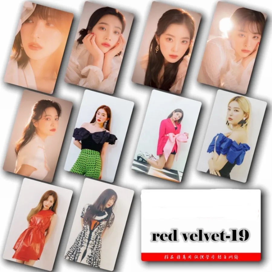 1 Kpop красный бархат Sappy Фотокарта Irene Joy альбом фото Stikcy карта Венди карты с кристаллами стикер 10 шт - Цвет: 1