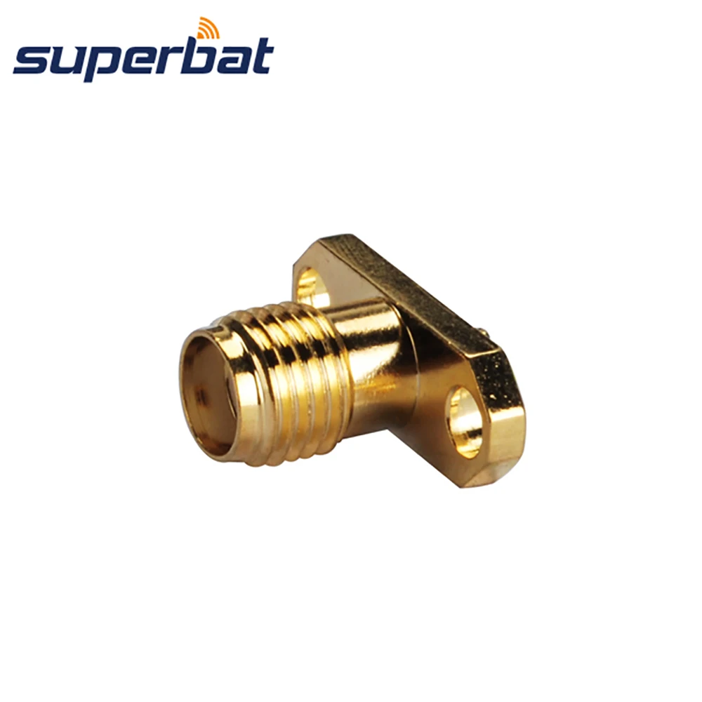 Superbat SMA 2 отверстия для монтажа на панели фланцевый разъем с клеммой паяльной