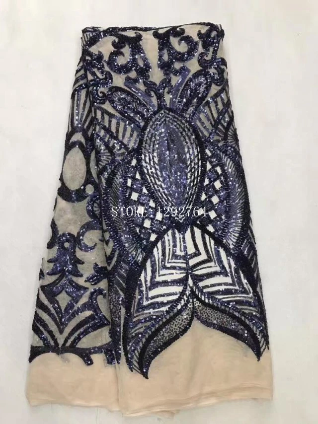 Модный дизайн в африканском стиле блестки кружевной ткани 2017 высококачественные