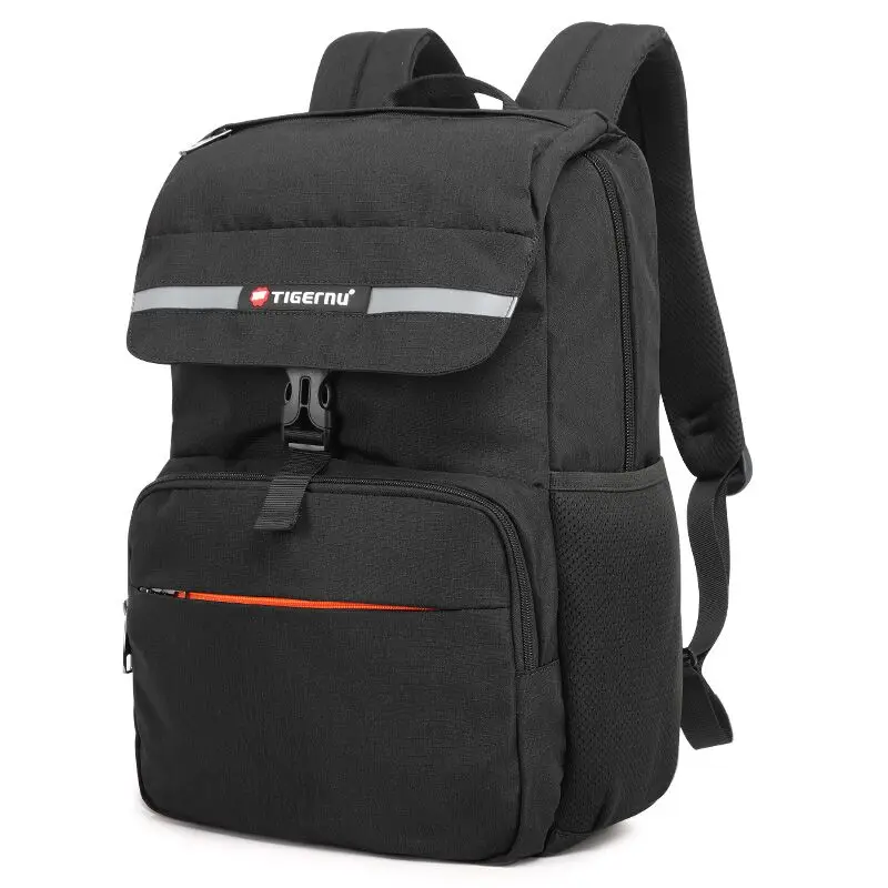 Black grey Tigernu Light Weight Backpack Schoolbag Anti Theft Backpack Women Men Back Pack School Bags For Teenage Girls Boys New - Цвет: Black grey