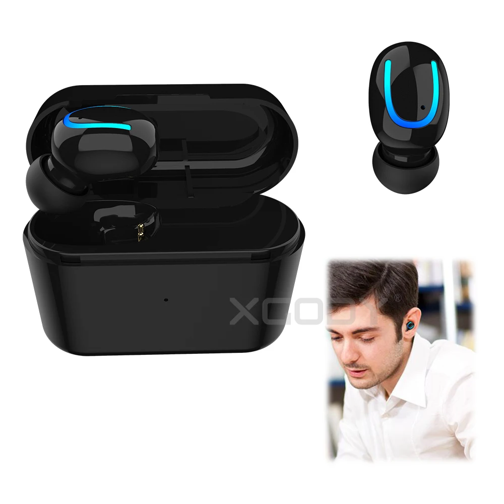 XGODY Q26 Bluetooth наушники одиночные беспроводные вкладыши 4 2 мини гарнитура с