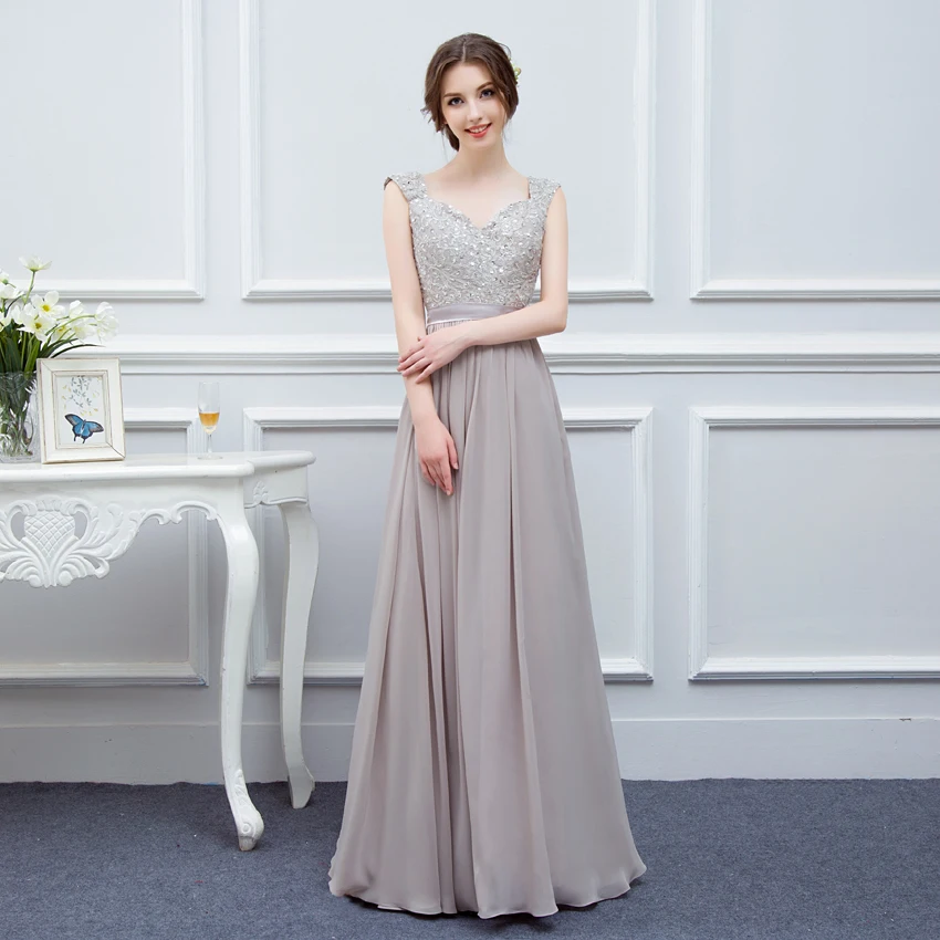 Real Cheap Long Bridesmaid Dresses Elegant Cap Sleeve Beadings Sheer Back Formal Wedding Party Gowns Maid Of Honor Dress |