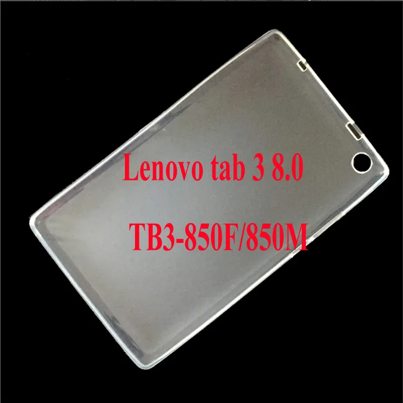 Из искусственной кожи чехол для lenovo Tab 3 8 TB3-850M TB3-850F Крышка для lenovo Tab 2 A8-50 A8-50F A8-50L 8 дюймов защитный чехол+ Защитная пленка на экран+ подставка для ручек - Цвет: TPU