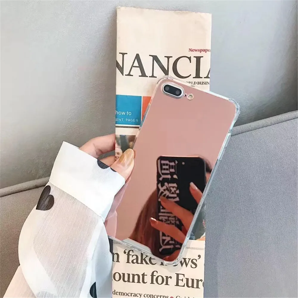 ROHDEA чехол для телефона с защитой от падения зеркальный iPhone X max воздушной подушкой