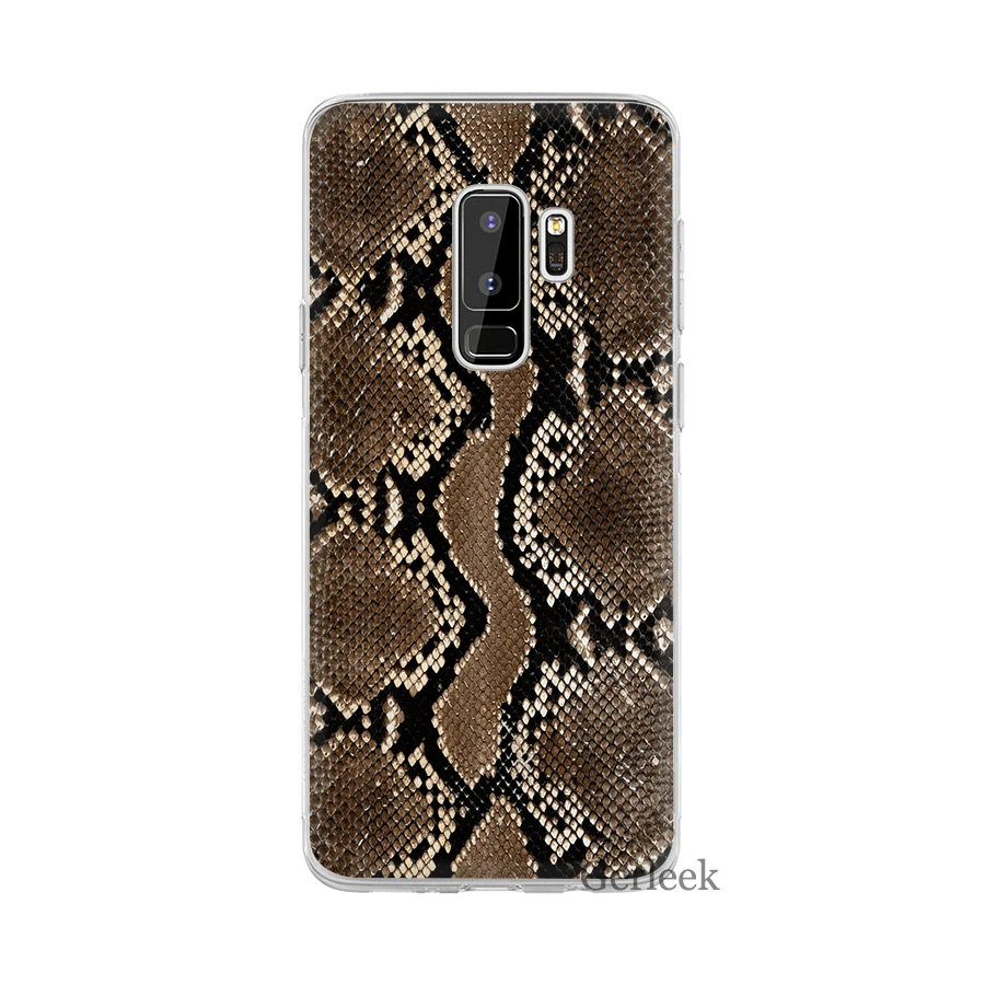 Desxz Escamas Serpiente чехол для телефона Samsung Galaxy A3 A5 A6 A8 A7 A9 плюс 2018 Защитная крышка |
