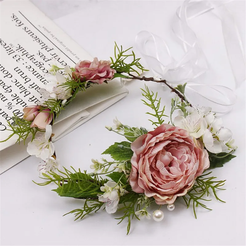 CC Свадебные украшения венок Корона повязки для волос романтические обручальные