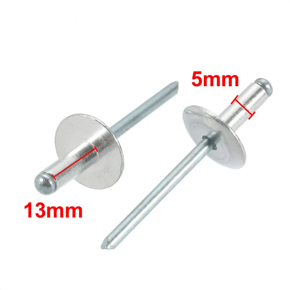 

Uxcell 20 Pcs Rivets 5mm x 13mm Aluminum Open End Large Flange Blind Rivet Fasteners Home Improvement Hardware For Aircraft Ect