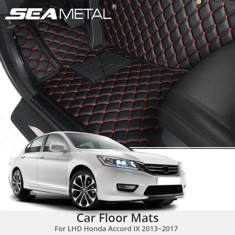 Для LHD Honda Accord IX 2017 2016 2015 2014 2013 автомобильные коврики на заказ ковры накладки