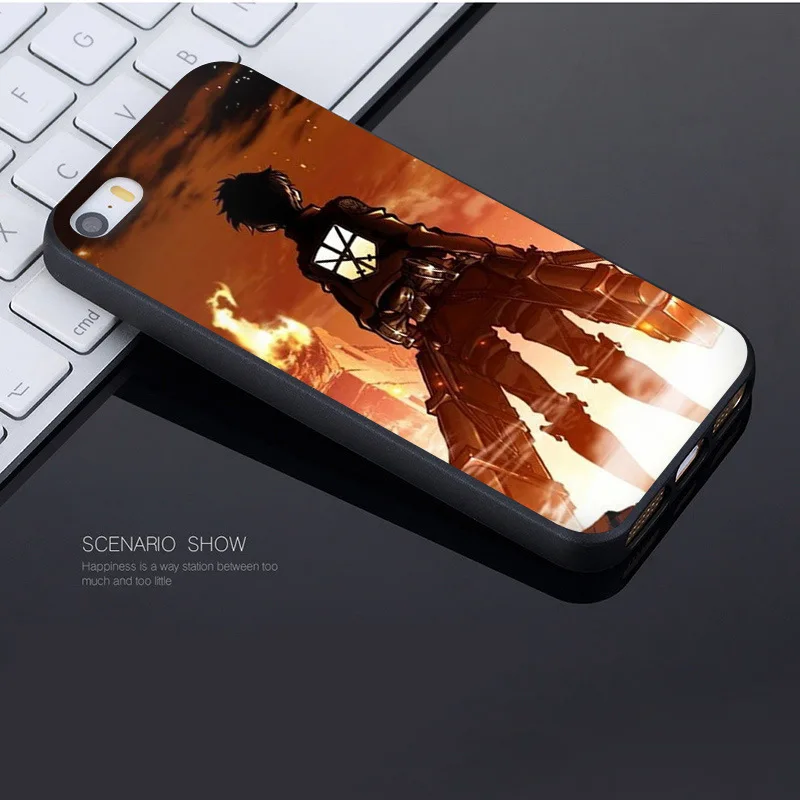 Чехол для телефона с рисунком из аниме японский атака на Титанов iphone 12 11 Pro 8 7 6 6S Plus