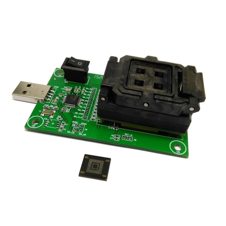 EMMC169/153 USB испытательный стенд программист/U диск BGA гнездо мобильный телефон