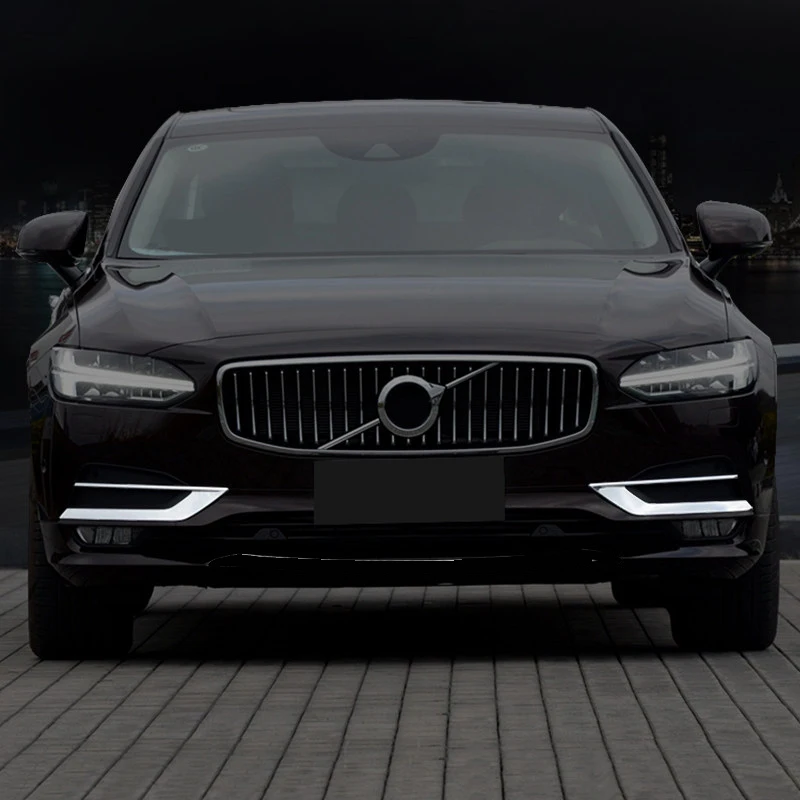 Для VOLVO S90 2017 2018 2019 ABS Хромированная передняя противотуманная фара декоративные