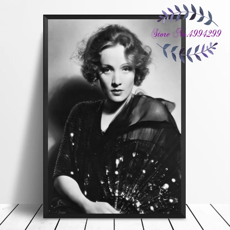 Marlene Dietrich кинозвезда искусство Шелковый постер декор для стен комнаты без
