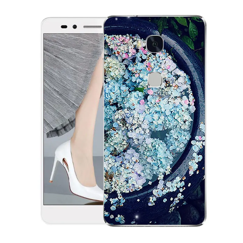 Чехол для Huawei Honor 5X модный прозрачный чехол из ТПУ 5X5 X X5 GR5 силиконовый мягкий