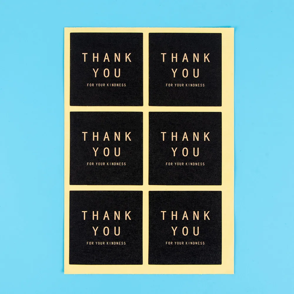 10 листов/набор бумажные наклейки для пирожных с надписью Thank You|Юный художник| |