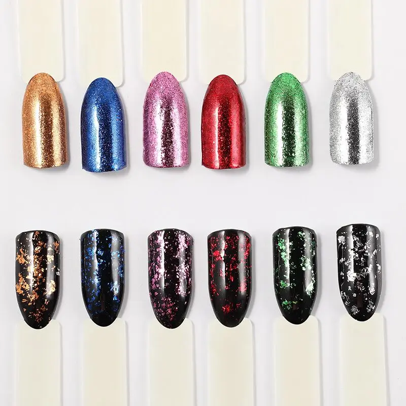 ROSALIND 1PCS Shiny Galaxy Nail Glitter Magic Effect Powders for Art Manicure Chrome Pigment Gel Polish Decorations |