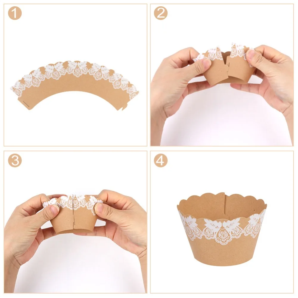OurWarm 12Pcs Wedding Cupcake Wrapper Cake Topper Love Just Married Flag for Birthday Party Decorations | Дом и сад