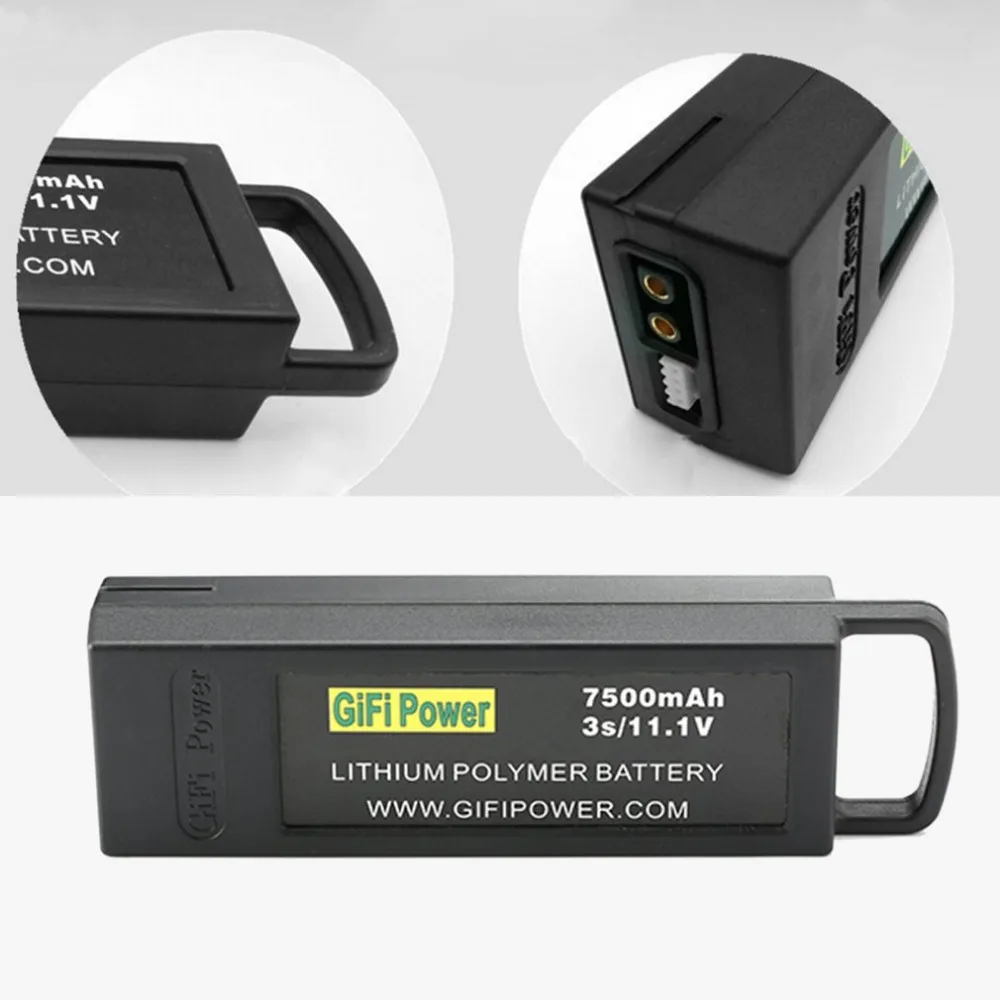 Polymer Lithium Battery 11.1V 7500mAh 3S Lightweight Compact Replacement for YUNEEC Q500 Q500+ PRO 4K Drone | Игрушки и хобби