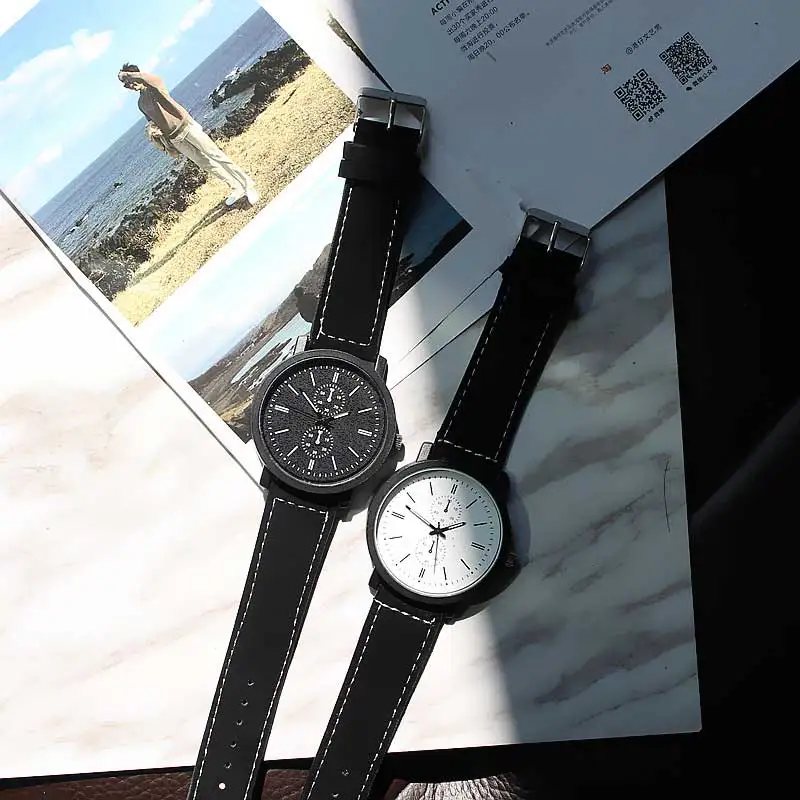 

Retro Design Leather Band Watches Men Top Brand Relogio Masculino Men's Woman Sports Clock Analog Quartz Wrist Watch