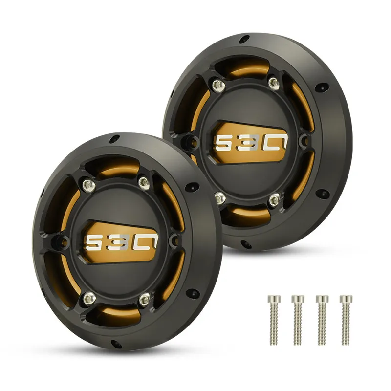 2 X Gold For TMAX Engine Stator Cover CNC Engine Protective Cover Protector For Yamaha Tmax 500 Tmax530 TMAX 530 2012 2013 - Цвет: 2 X Gold