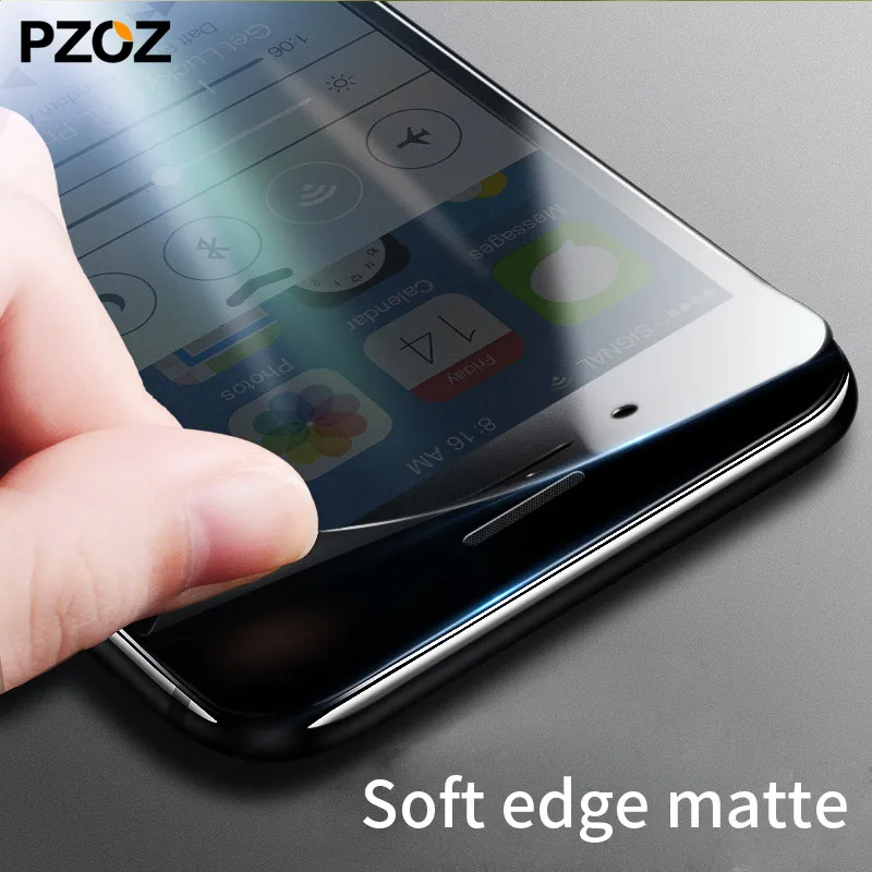 PZOZ для iPhone 7 8 Plus Защитная пленка экрана из закаленного стекла 3D Apple Glas | Мобильные
