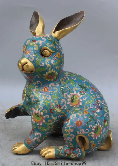 10 &quotс маркировкой китайская перегородчатая эмаль 24K позолоченный животных