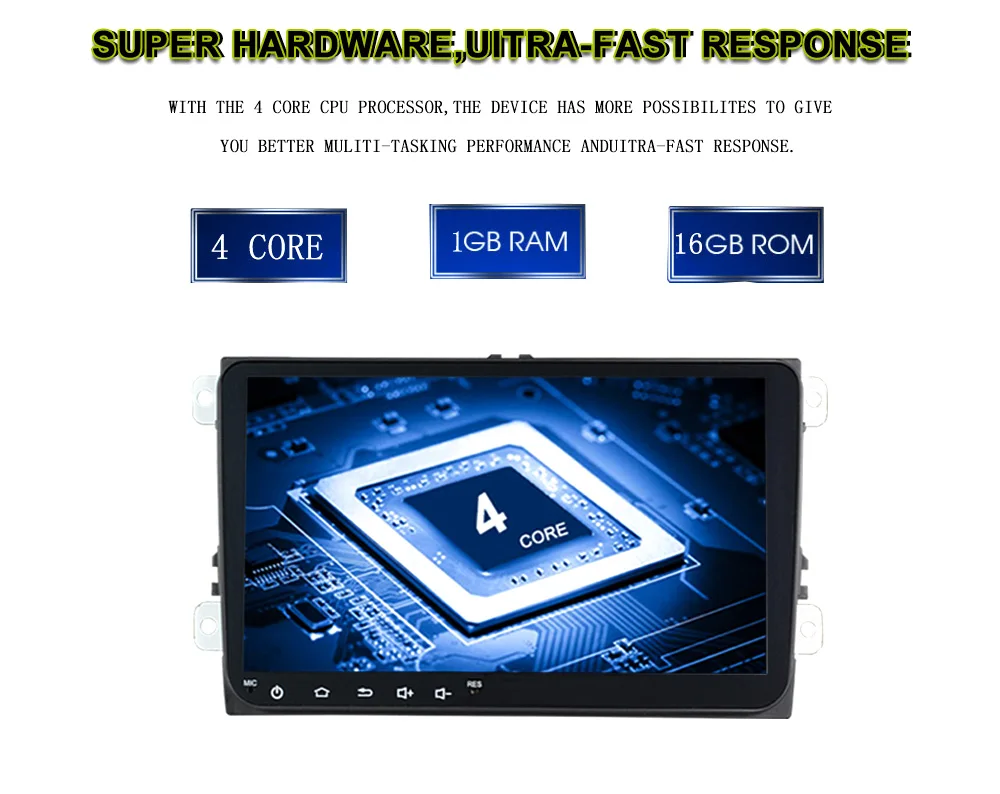 " Android 9.0 автомобильный радиоприемник gps навигатор для Volkswagen Skoda Octavia golf 5 6 touran passat B6 polo tiguan yeti rapid multimedia