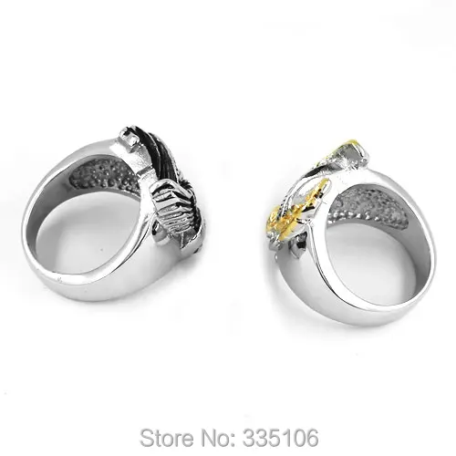 Оптовая продажа Live ездить орел Байкер кольцо Кольца из нержавейки ювелирные