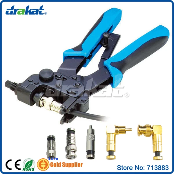 Водонепроницаемый F RCA BNC RG59 RG6 коаксиальный Кримпер|crimper|crimper rg6crimper bnc |