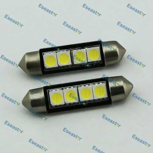 

2 pcs/lot Free Shipping environmental 4 LEDSMD5050 42MM,C5W automobile led,festoon light led,C5W led 42MM