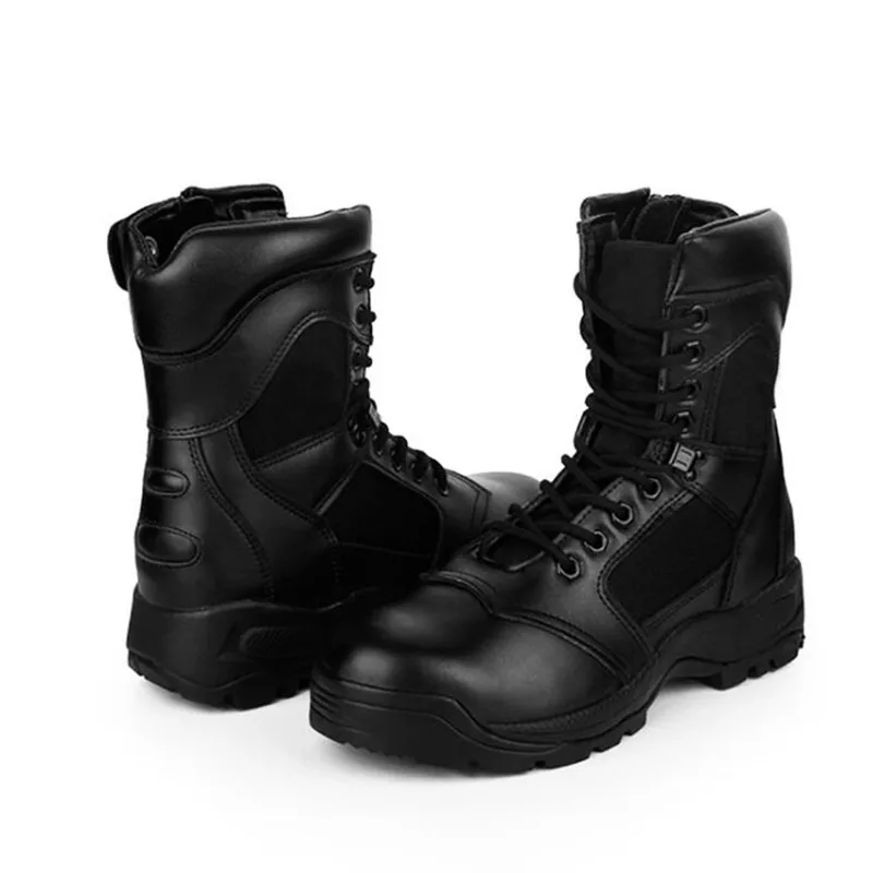 Новинка Мужская Военная обувь армейские ботинки мужская кожаная тактические