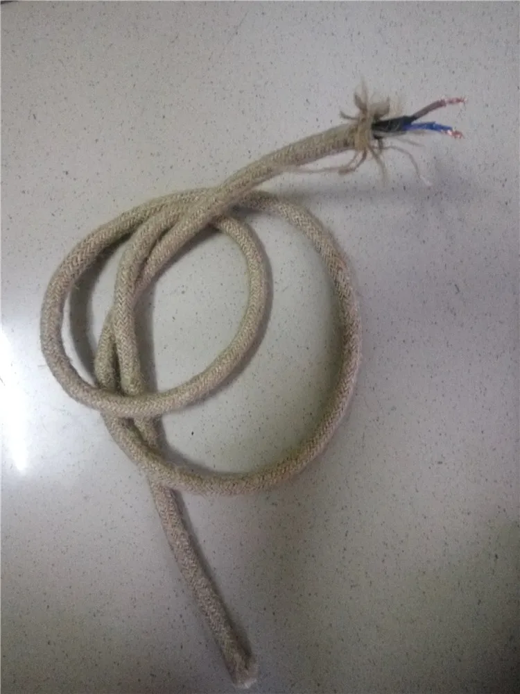 2 м/лот винтажный круглый Электрический кабель Эдисона веревка в стиле ретро с