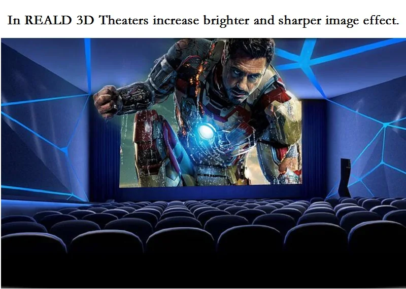 Пассивные Поляризационные 3D очки для TV RealD 3d кинотеатр кинотеатра система