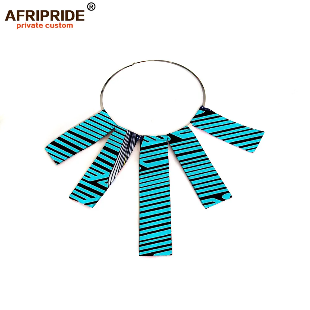 Женское тканевое колье с принтом AFRIPRIDE matal ring and batik модное хлопковое чокер для