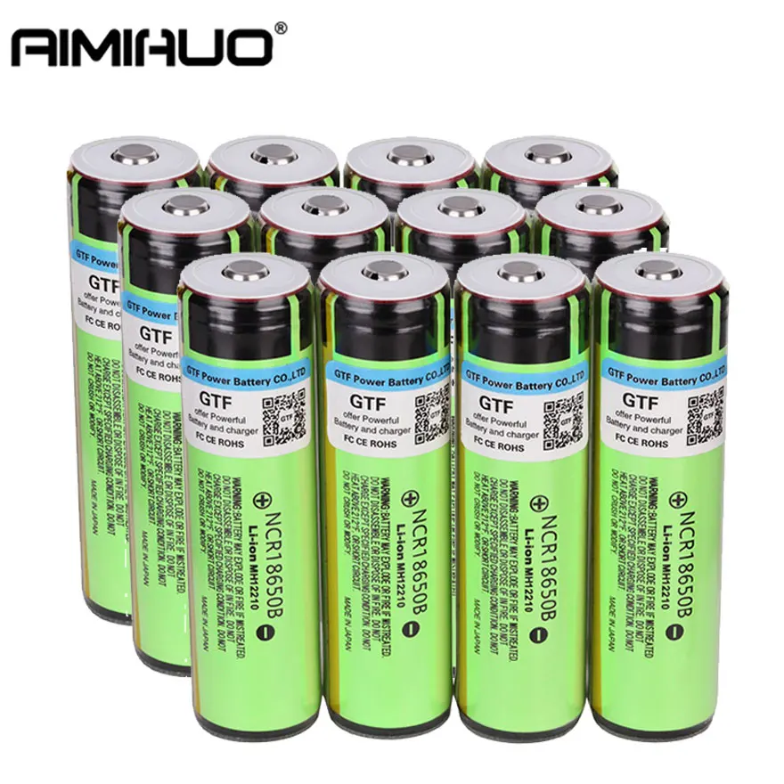 6 шт. 100% Оригинальный NCR18650B 18650 Аккумулятор для Panasonic 3 7 V 3400mah литий ионный