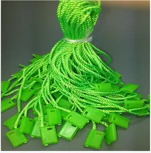 Green Поставка фабрики! пластиковые бирки для одежды с нейлоновая нить 1000 шт./упак - Цвет: Green