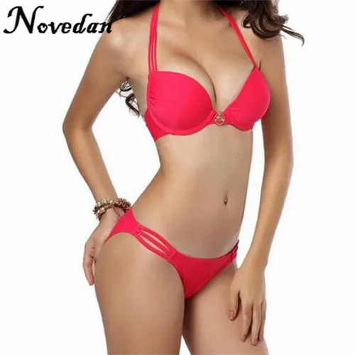 Новинка 2017 черно-белый купальник сексуальные комплекты бикини с супер пуш-апом